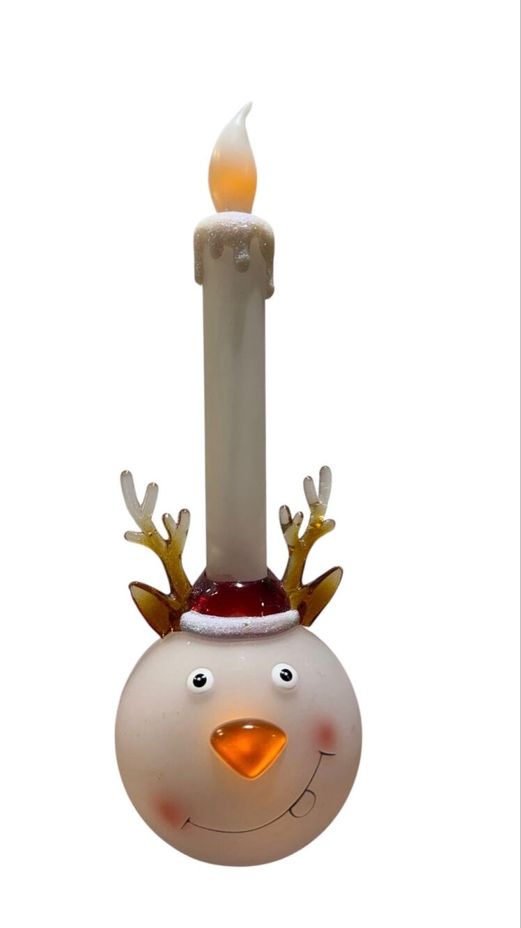Bethlehem Reindeer Flickering Flameless Led Candle Light Timer